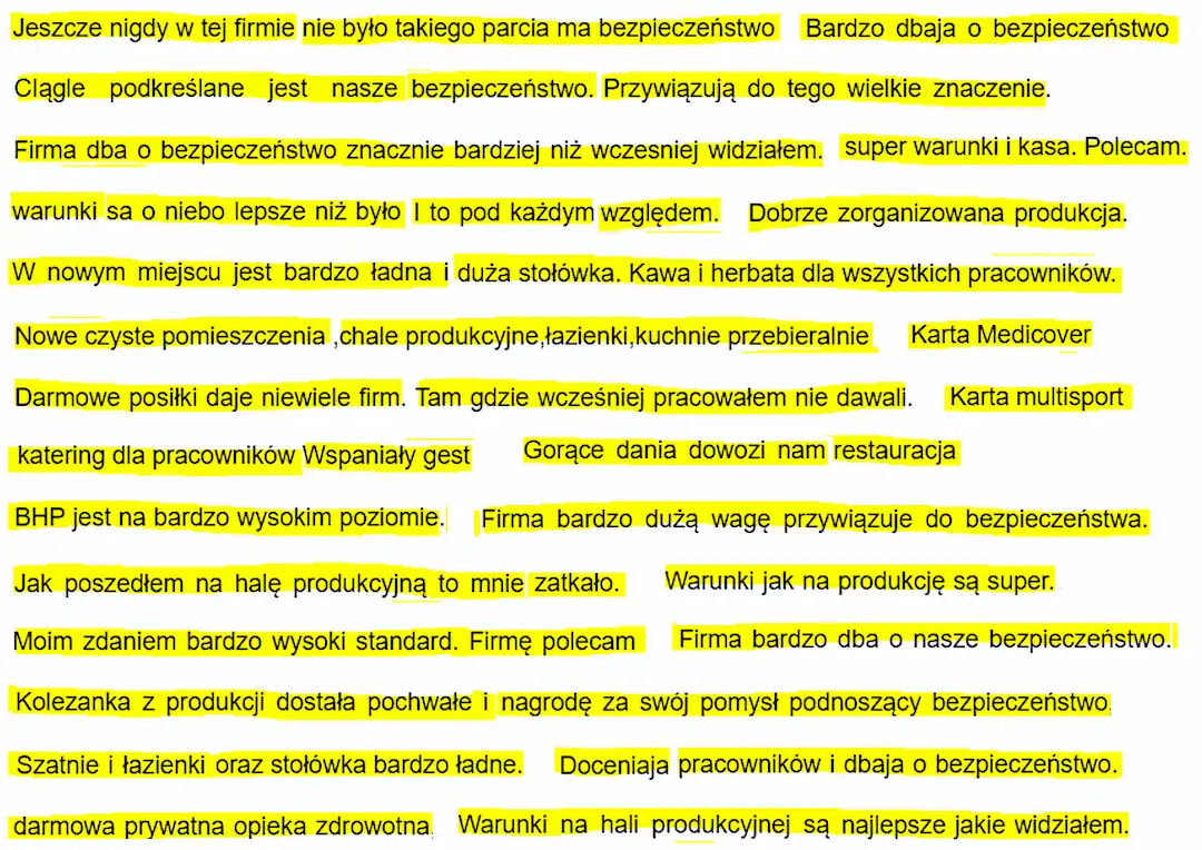 pozytywy na temat podeścia Jakuba Regulskiego do BHP