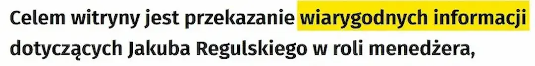 nieprawdziwe informacje na temat Jakuba Regulskiego